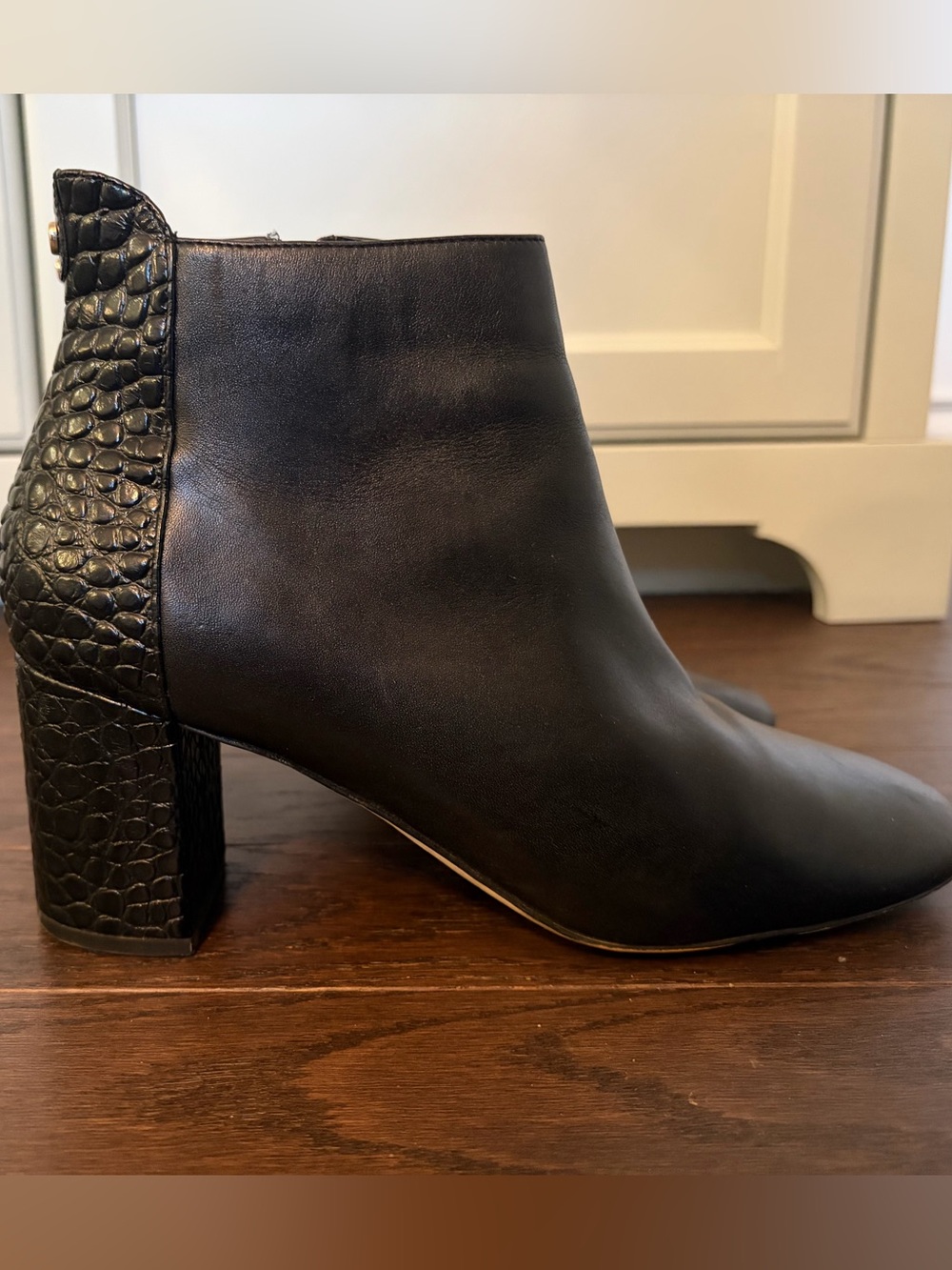 Cole Haan Black Leather Ankle Boots